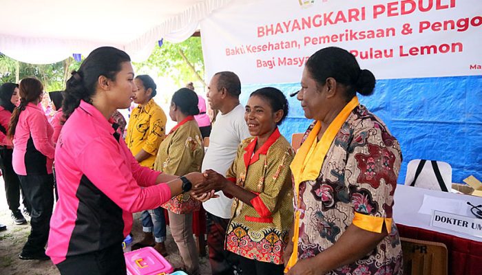 Peringati HKGB Ke-72, PD Bhayangkari Papua Barat Gelar Banyak Kegiatan di Pulau Lemon