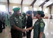 Kasdam Pimpin Laporan Korps Kenaikan Pangkat 1.126 Personel Kodam XVIII/Kasuari Periode 1 Oktober 2024