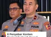 6 Penyebar Konten Fantasi Sedarah di Tanggap Dittipidisiber Bareskrim Polri