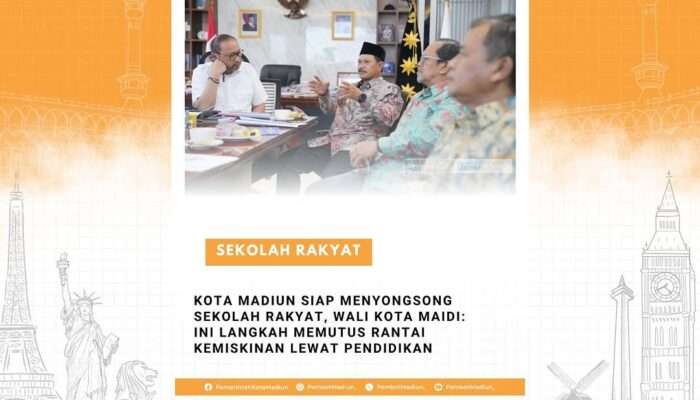 Kota Madiun Siap Menyongsong Sekolah Rakyat, Wali Kota Maidi: Ini Langkah Memutus Rantai Kemiskinan Lewat Pendidikan