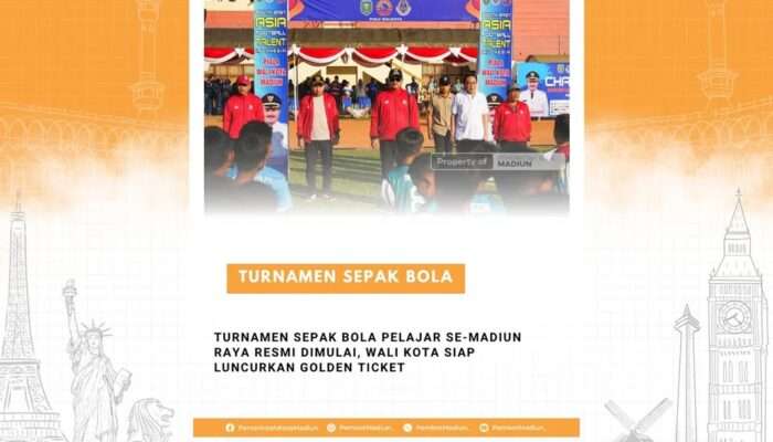 Turnamen Sepak Bola Pelajar se-Madiun Raya Resmi Dimulai, Wali Kota Siap Luncurkan Golden Ticket