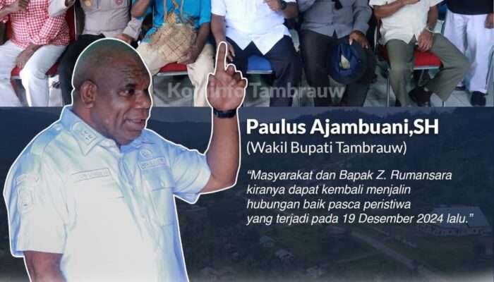 Wakil Bupati Tambrauw Hadiri Mediasi yang Digelar Dewan Adat Terkait Mendamaikan Masyarakat Bamusbama dengan Z. Rumansara
