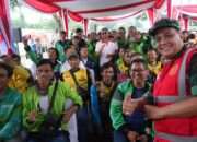 Ratusan ojek online terima latihan bhd, ribuan masyarakat padati baksos kesehatan hut tni ke 80 di monas.