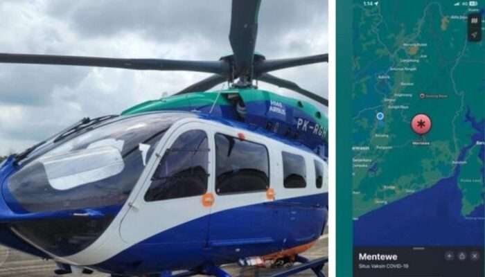 Musibah Halikopter Jatuh di Mantewe Tanah Bumbu Ditemukan