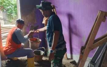 TMMD Ke-127 H+11, Tembus 50 Persen Lebih Rehabilitasi Tiga RTLH di Sukamaju