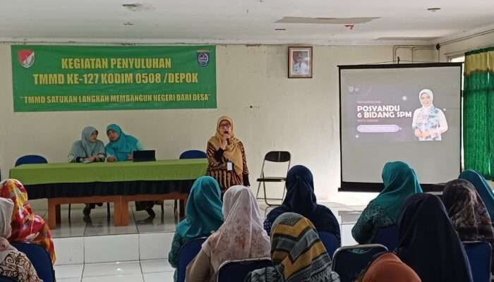 Edukasi Warga Lewat TMMD, Kodim 0508/Depok Hadirkan Penyuluhan Kesehatan dan KB