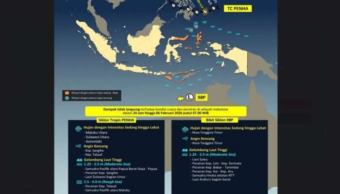 BMKG Menghimbau Masyarakat di Minta Waspada Hujan Lebat pada 15 – 21 Februari karena Monsun Asia