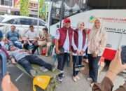 Sambut Bulan Suci Ramadan, PMI Bireuen Gelar Aksi Donor Darah Di Alun- Alun Pusat Kota Juang