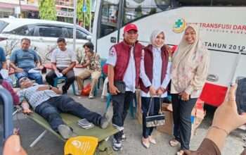 Sambut Bulan Suci Ramadan, PMI Bireuen Gelar Aksi Donor Darah Di Alun- Alun Pusat Kota Juang