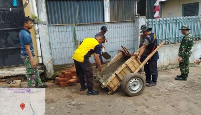 TMMD Kodim 0508/Depok Dorong Perbaikan Drainase untuk Atasi Genangan