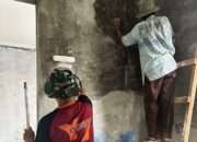 Kemanunggalan TNI dan Warga, Tiga Rumah Tidak Layak Huni Direhab Serentak