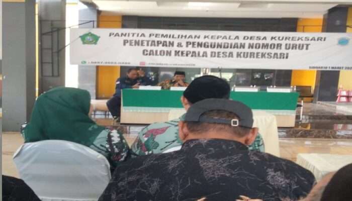 Pengambilan Nomor Urut Calon Kepala Desa Kureksari Waru  Berlangsung Meriah dan Kondusif