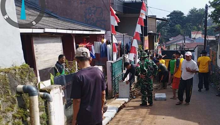 Cuaca Cerah, Progres Melesat: TMMD Kebbut Drainase di Cilodong