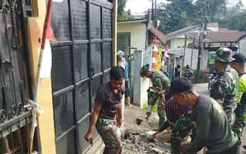 Sinergi TNI dan Warga di TMMD Kodim Depok H+20 Wujudkan Lingkungan Bebas Genangan